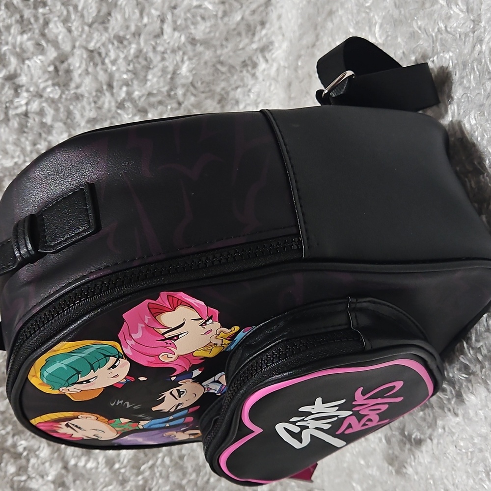 NWT KPop Demon Hunters Saja Boys Mini Backpack - Picture 2 of 12